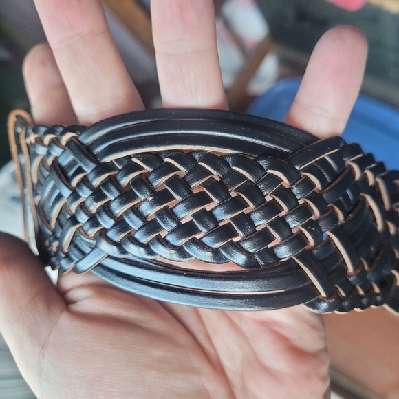 Target Dark Brown Bonded Leather Belt L - Picture 3 of 6